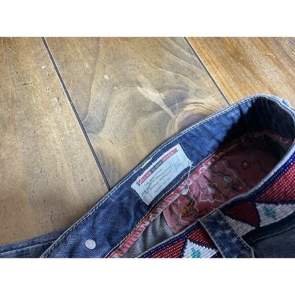 DOUBLE D RANCH Womens Size 11 Beaded Western Jeans ALTERED - Picture 8 of 12